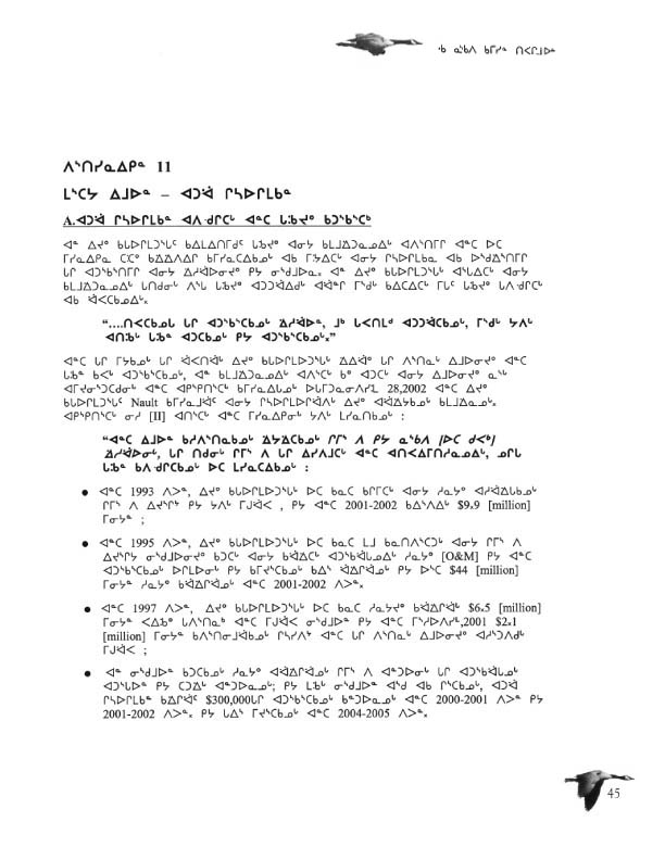 11362 CNC Annual Report 2002 Naskapi - page 45